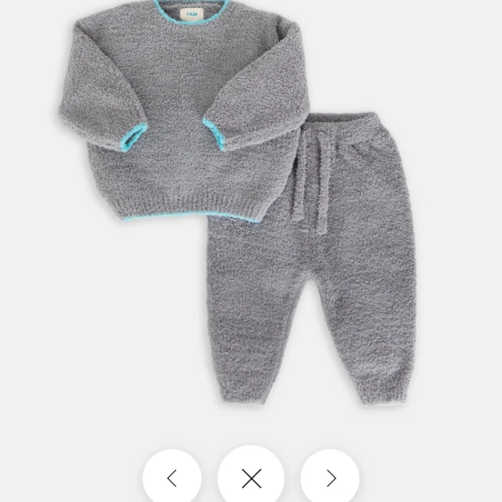 7AM Enfant  Grey Matching Set with NWT sweater and pants included
